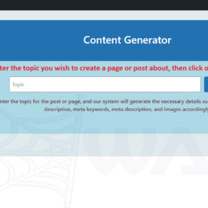 WordPress AI Content Generator Plugin